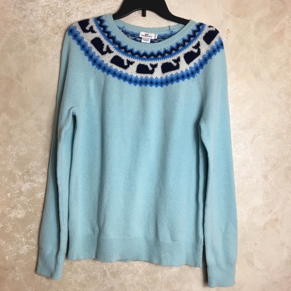 Vineyard Vines Sweaters - Vineyard Vines Size Small Whale Sweater Blue